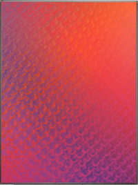 WV1123-3, HTA, orange, rot, o.J., &Ouml;l auf Leinwand, violett, 195 x 145 cm